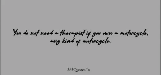 You do not need a therapist if you own a motorcycle any kind of motorcycle. 1
