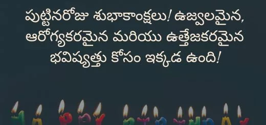 పుట్టినరోజు శుభాకాంక్షలు! ఉజ్వలమైన, ఆరోగ్యకరమైన మరియు ఉత్తేజకరమైన భవిష్యత్తు కోసం ఇక్కడ ఉంది!